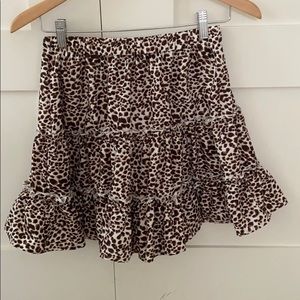 SHEIN cheetah print skirt